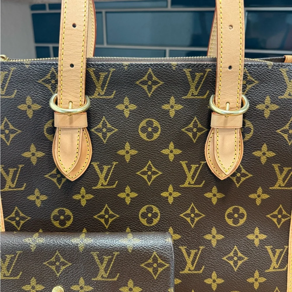 Louis Vuitton PoppinCourt Haute Brown Monogram Shoulder Bag AND wallet - Picture 3 of 16